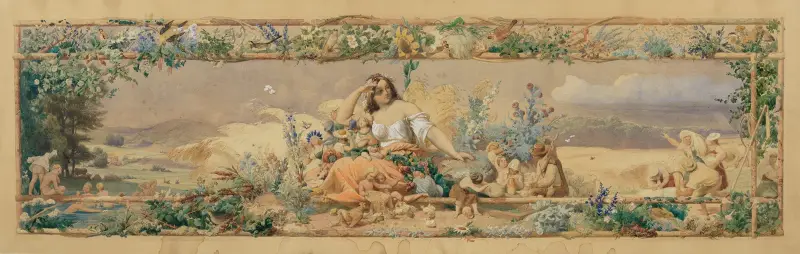 Årstidscykeln; Sommaren av Adolf Schrödter