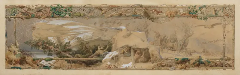 Jahreszeitenzyklus; Der Winter av Adolf Schrödter