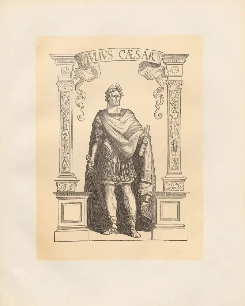 Julius Caesar av Adolf Schrödter