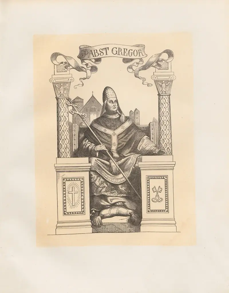 Pabst Gregor av Adolf Schrödter