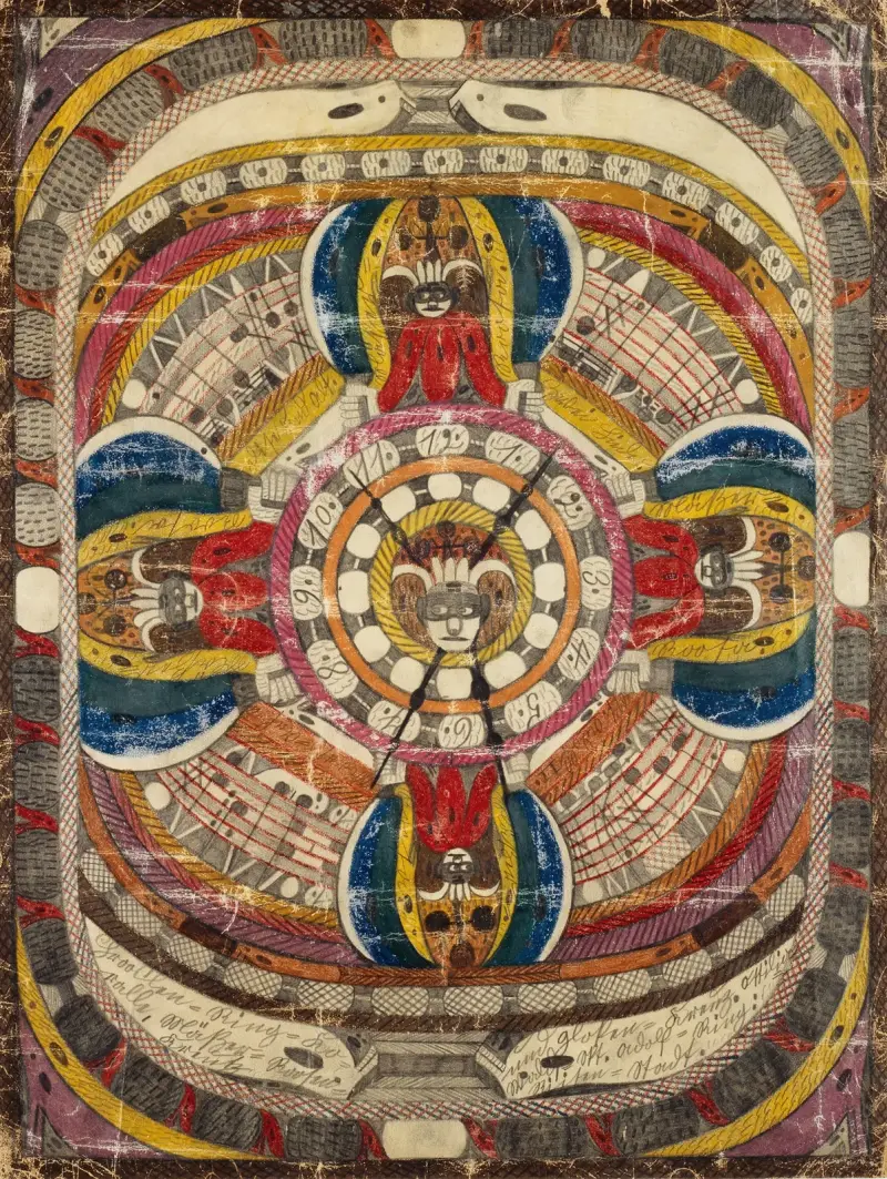 Chrooslen=Ring=Koralle, Mäßer=Roosen=Kreutz und Gloken=Kreuz. Ottilia=Wald=Skt. Adolf=Ring; Riisen=Stadt av Adolf Wölfli