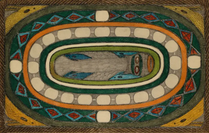 Denkmal und Waappen des Riesen=Stadt=Theils, Täller=Ring, in der Riesen=Stadt, Granada av Adolf Wölfli