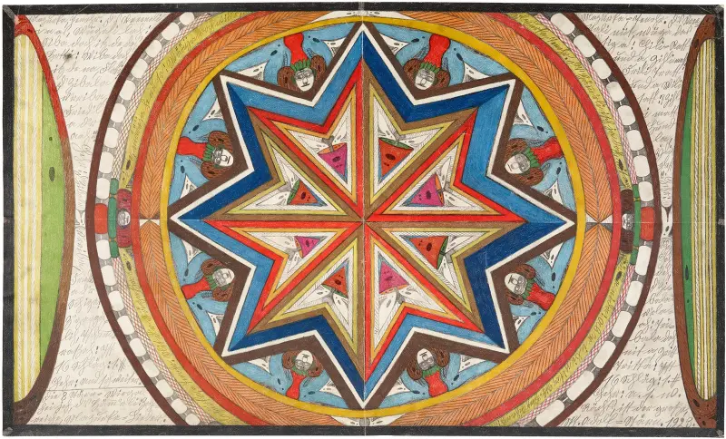 DER GROSSE SKT. ADOLF-STARN (THE GREAT ST. ADOLF-STAR) av Adolf Wölfli