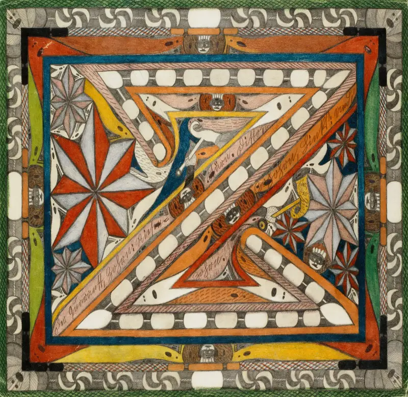 Der Quarantt, Zohrn, ditto, Zohohrn und ditto, Ziohn; Riesen=Stärne av Adolf Wölfli