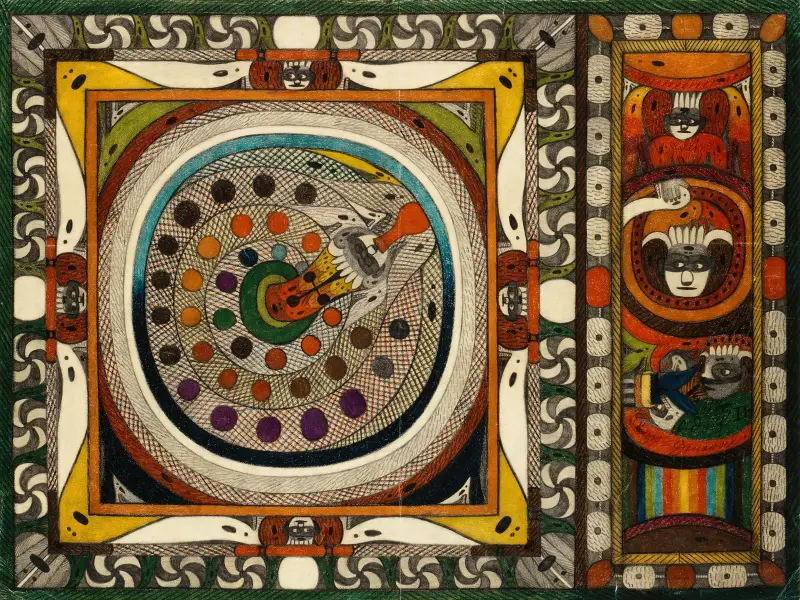Netz=Schlange, vom Wili=Wald,=Skt. Adolf=Thurm,=Hoof=Ring,=Uhrwald, in Amerika von Adolf Wölfli
