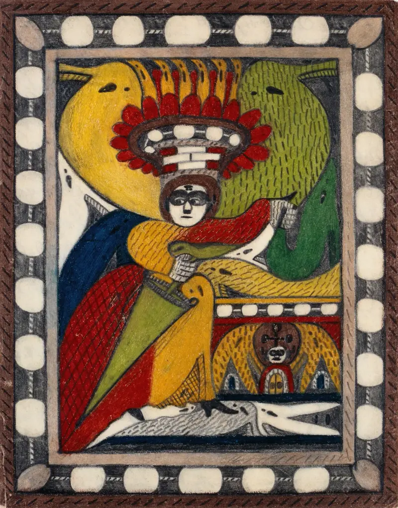 Skt. Adolf=Thron,=Alpa=Roosali av Adolf Wölfli