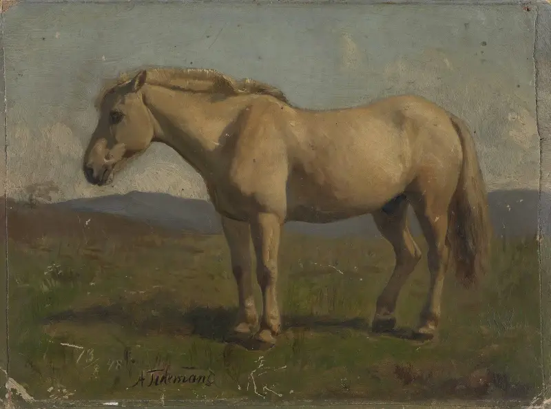 En brun häst av Adolph Tidemand