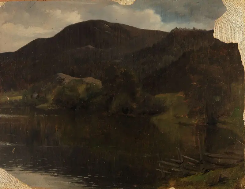 A Lake av Adolph Tidemand