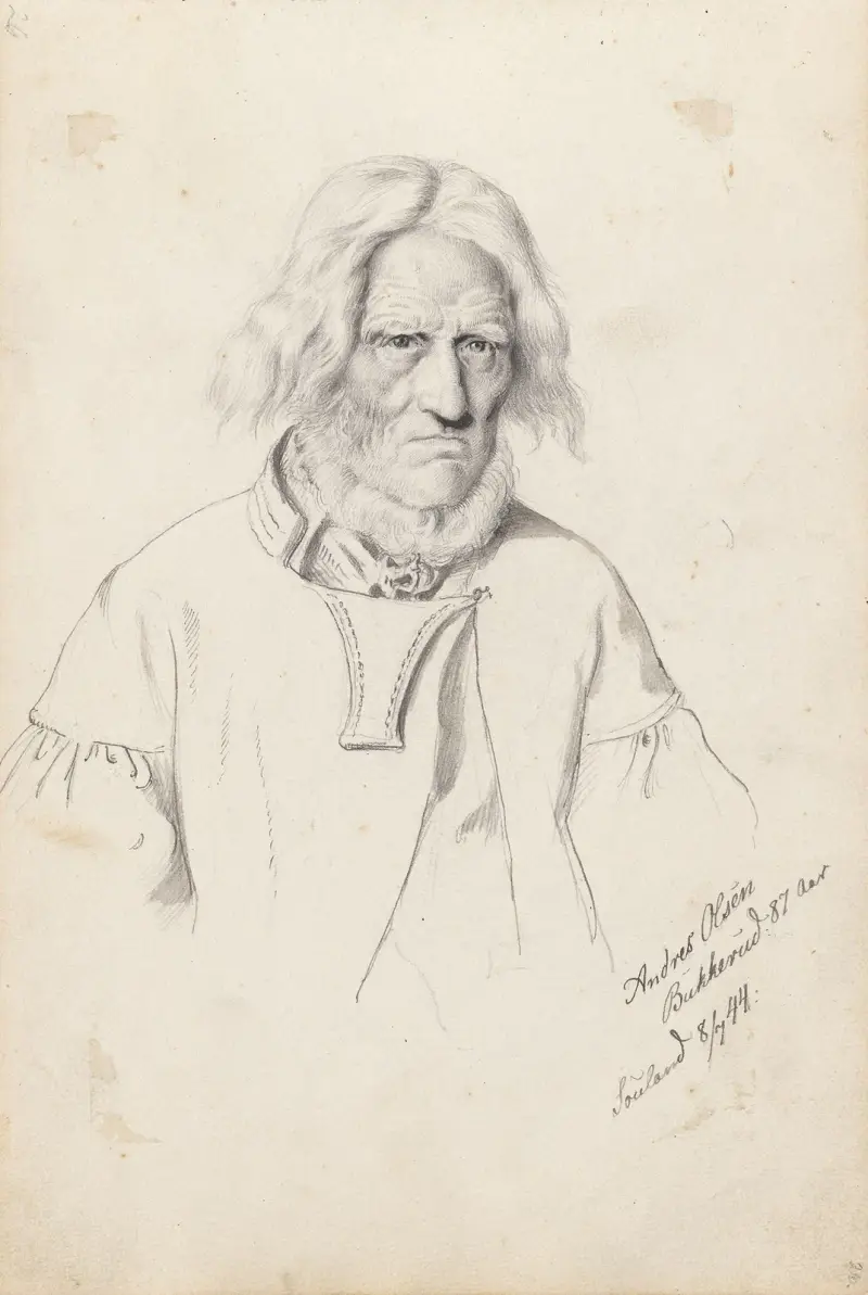 Andres Olson Bukkerud, Sauland av Adolph Tidemand