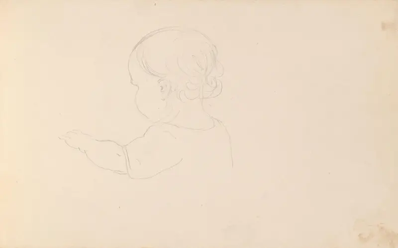 Kinder von hinten gesehen von Adolph Tidemand