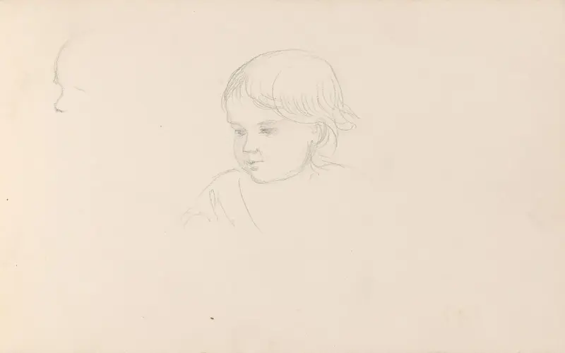 Barnporträtt av Adolph Tidemand