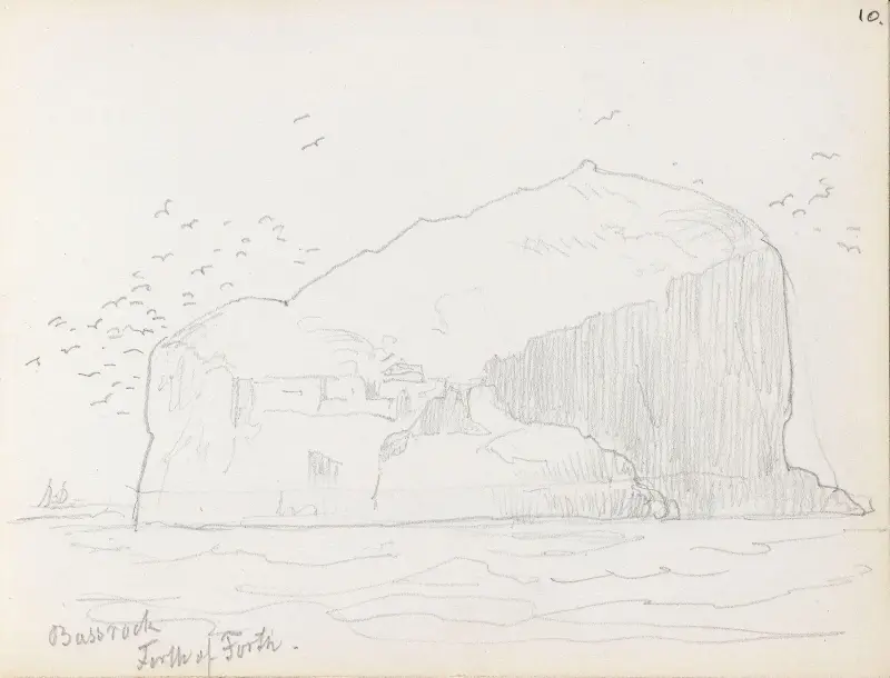 Bass Rock, Firth of Forth av Adolph Tidemand