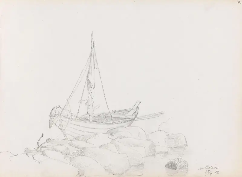 Båt, Arild av Adolph Tidemand