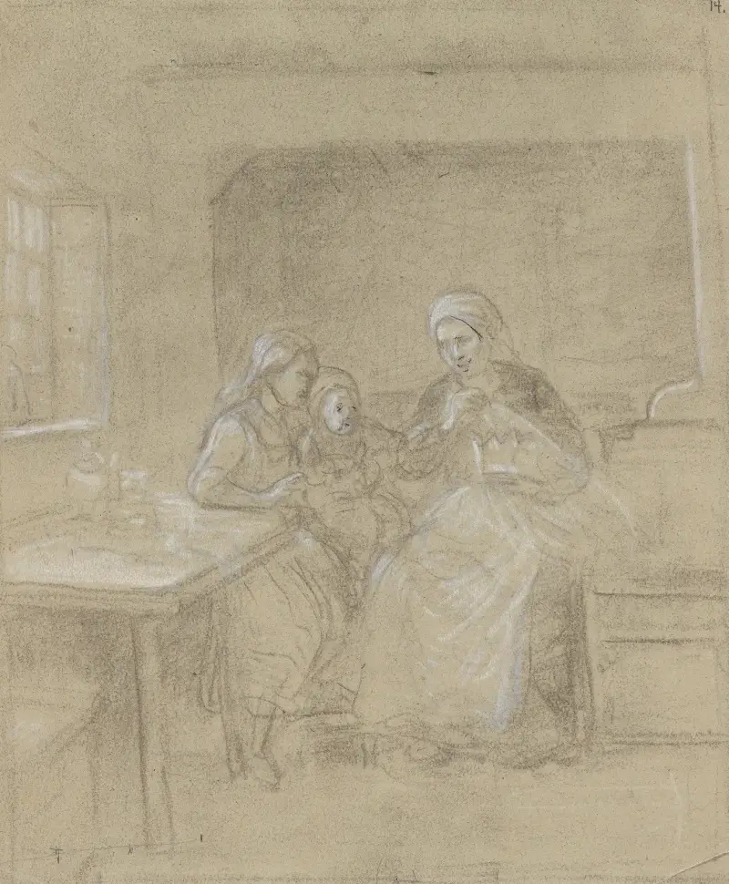 Mormors brudkrona av Adolph Tidemand