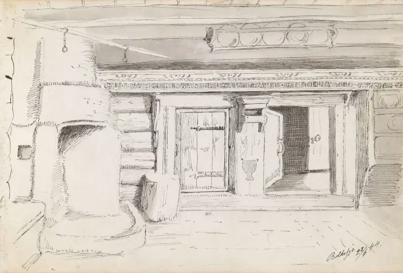 Bondestue, Bolkesjø av Adolph Tidemand