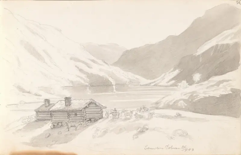 Bøvertun von Adolph Tidemand