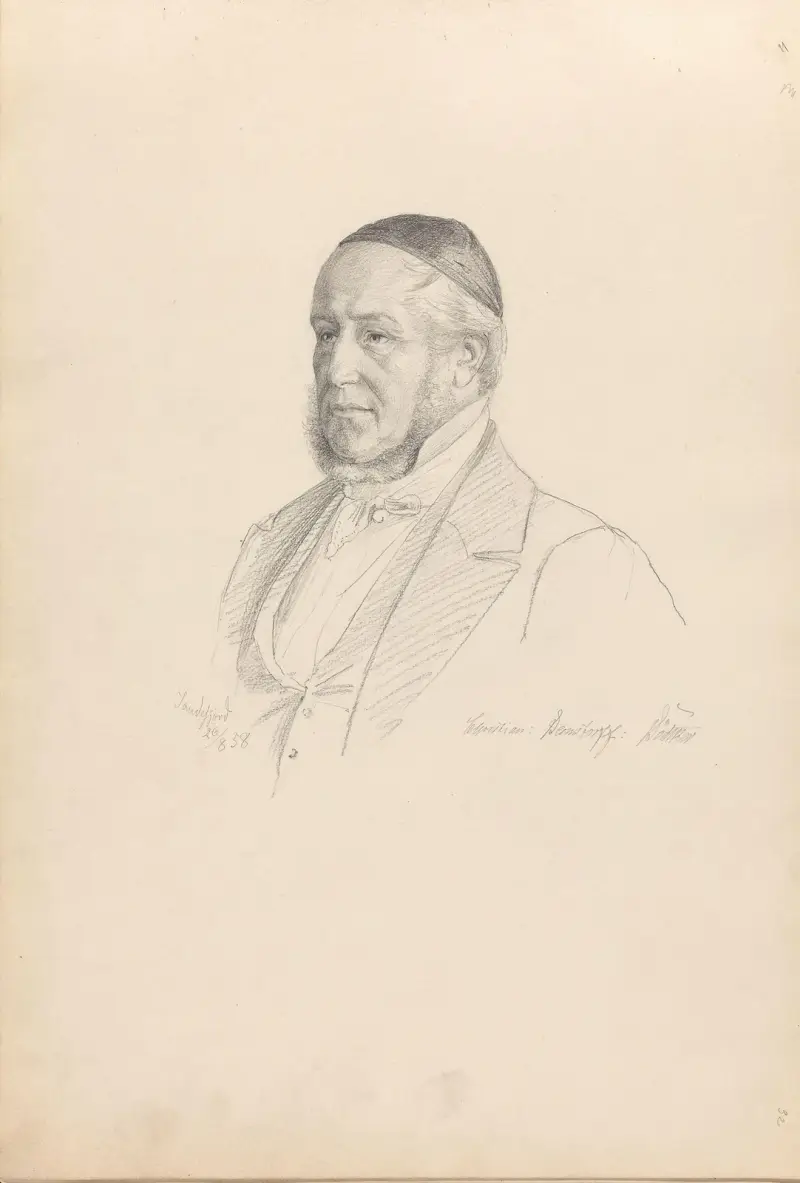 Christian Bernstorff Bødtker av Adolph Tidemand