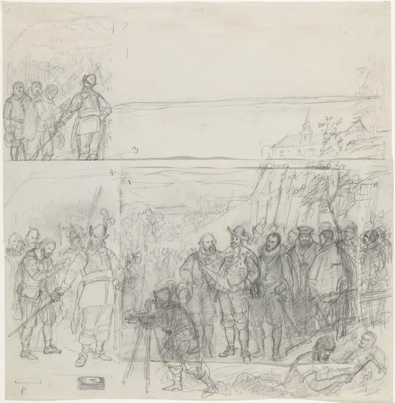 Christianias grunnleggelse av Adolph Tidemand
