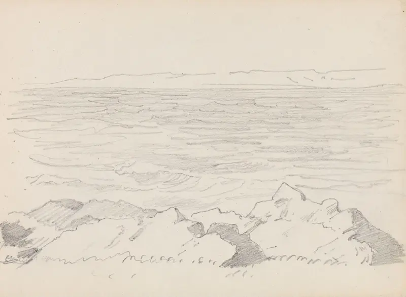 Küstenlandschaft von Adolph Tidemand
