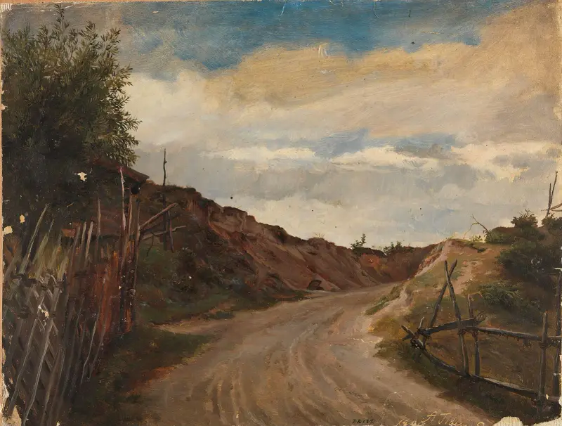 Wiejską drogą, Adolph Tidemand