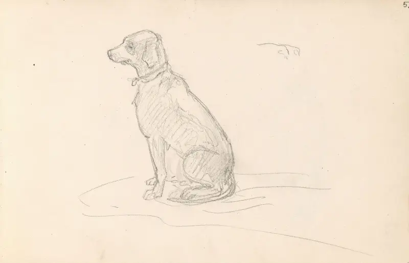 Hund von Adolph Tidemand