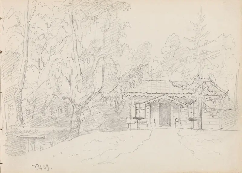 Et hus i skogen av Adolph Tidemand