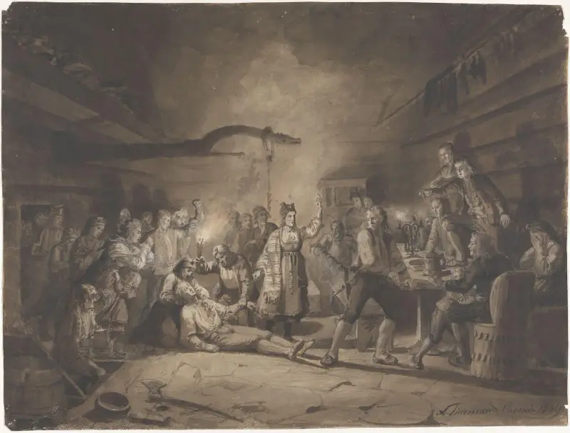 Efter tvekampen av Adolph Tidemand