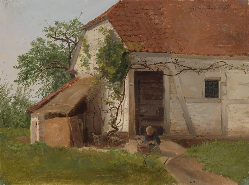 Gården vid Goldsheim av Adolph Tidemand