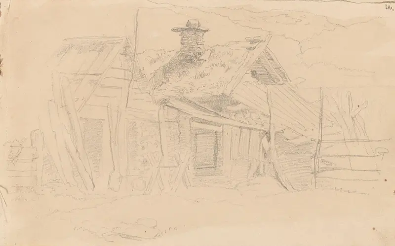 Bondgård av Adolph Tidemand
