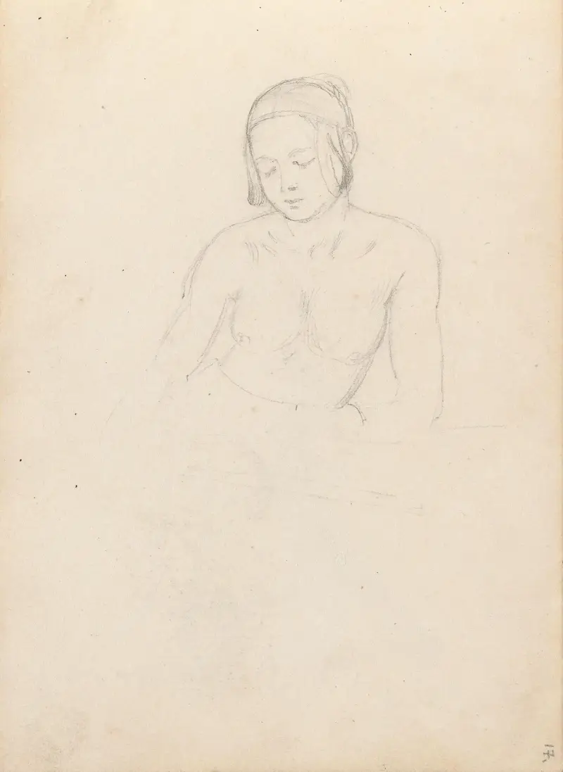 Kvinna (troligen 1838 eller 1839) av Adolph Tidemand