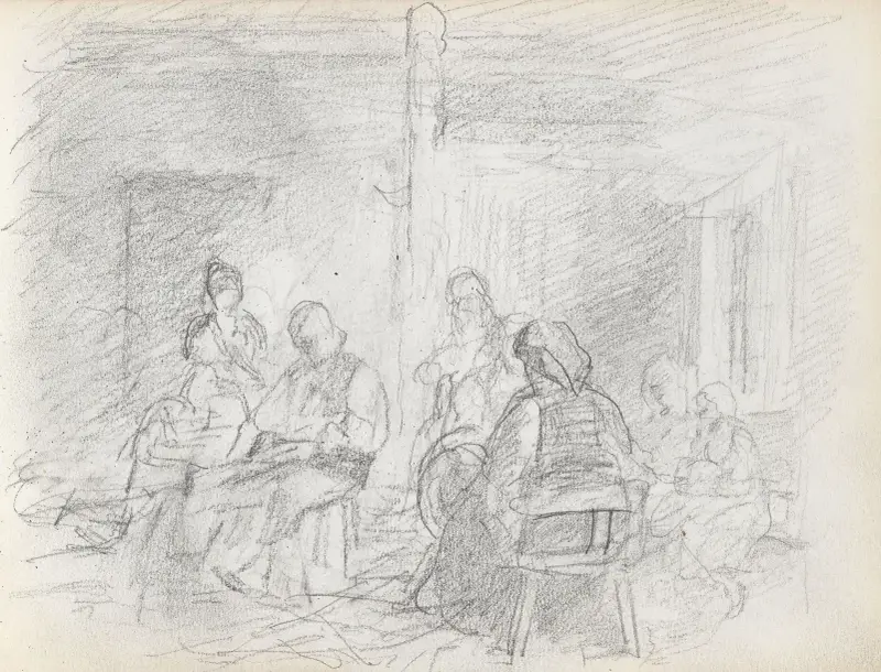 Postacie we wnętrzu, Adolph Tidemand