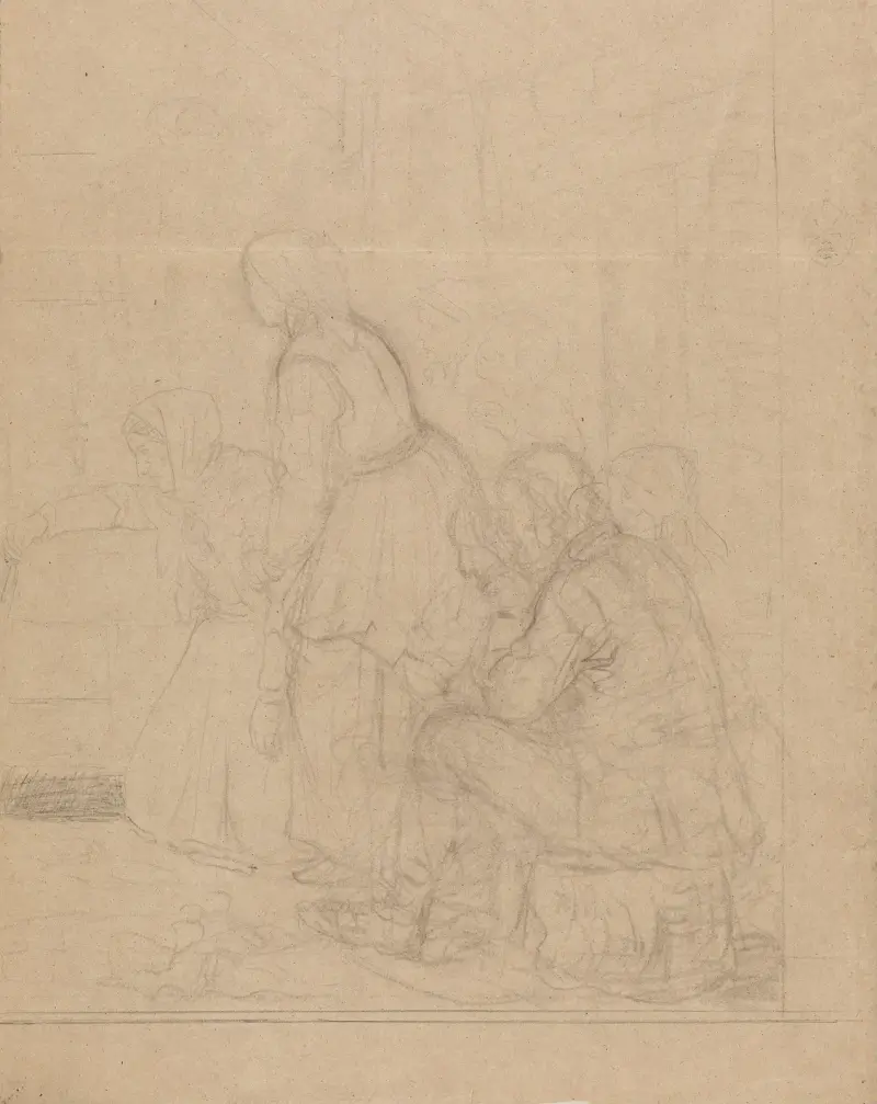Figurgrupp av Adolph Tidemand