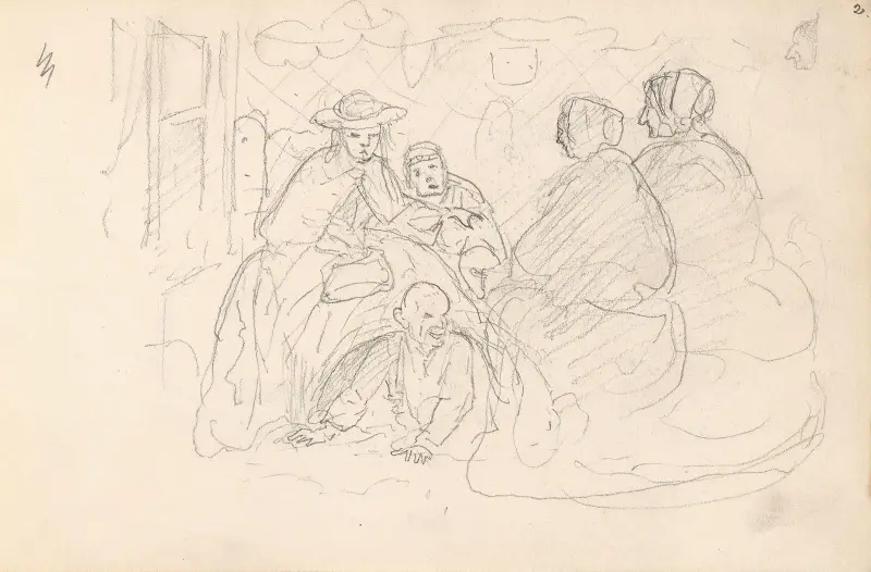 Figurenszene von Adolph Tidemand