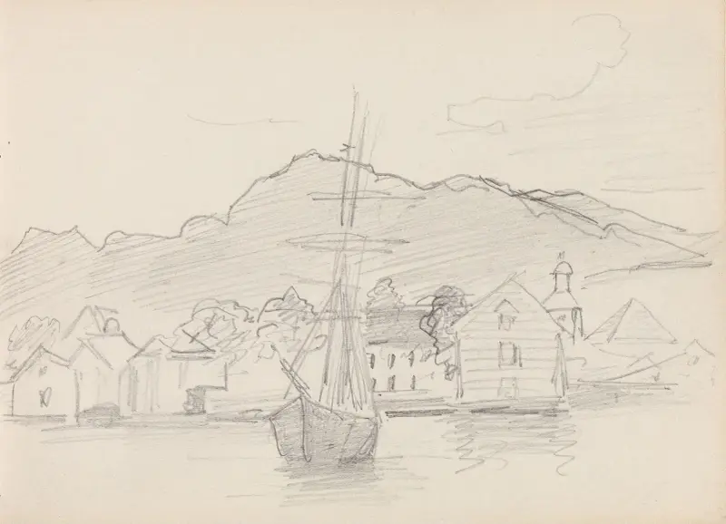 Flekkefjord von Adolph Tidemand