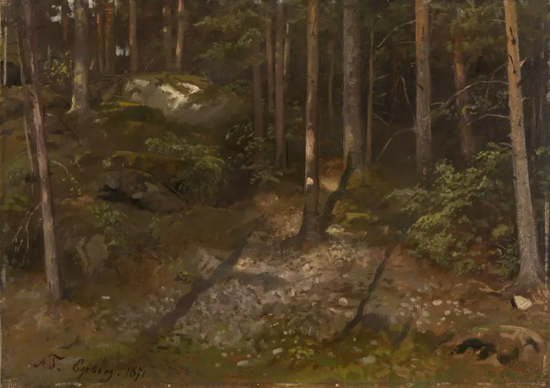 Forest Study av Adolph Tidemand