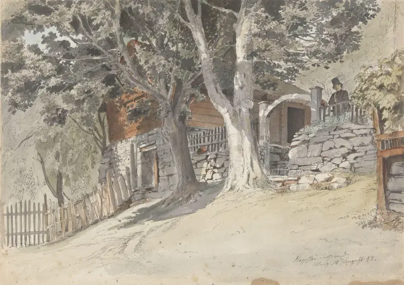 Hagestad prestegård, Ulvik i Hardanger av Adolph Tidemand
