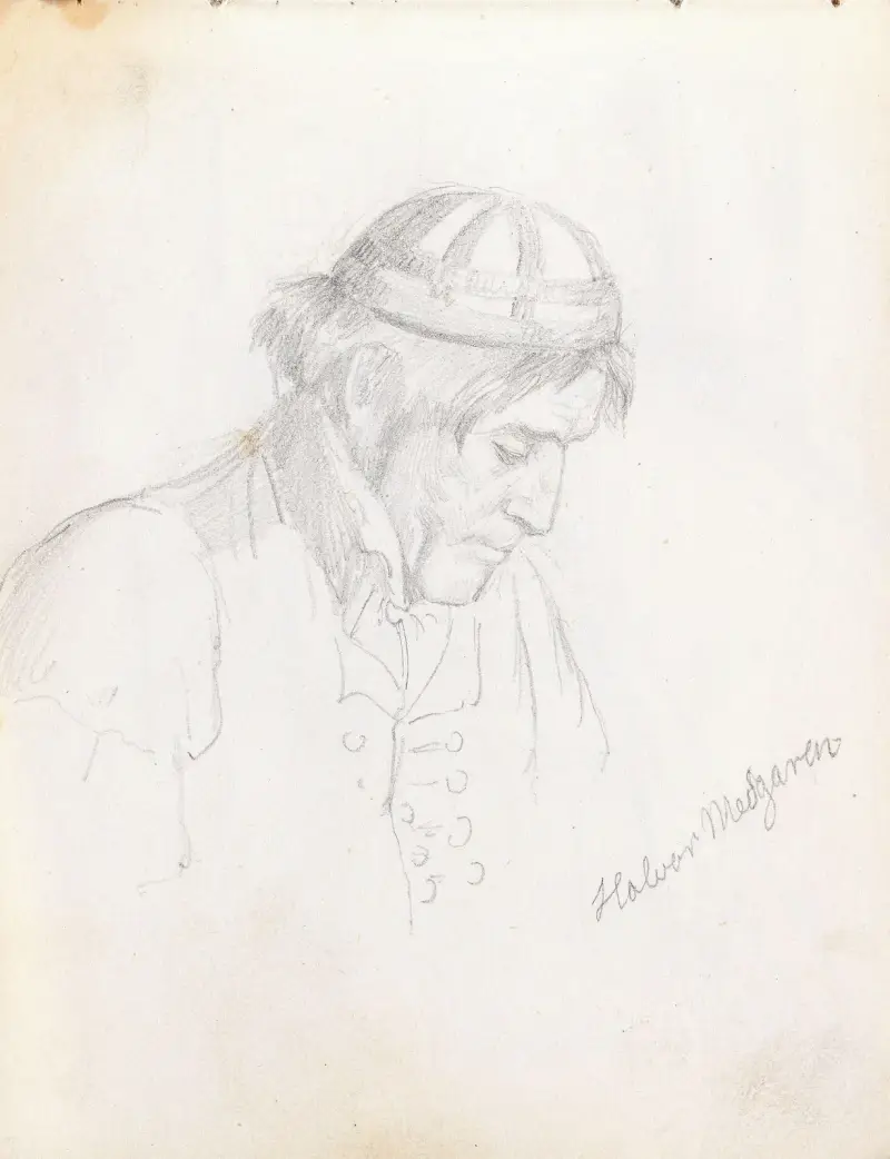 Halvor Medgaren av Adolph Tidemand
