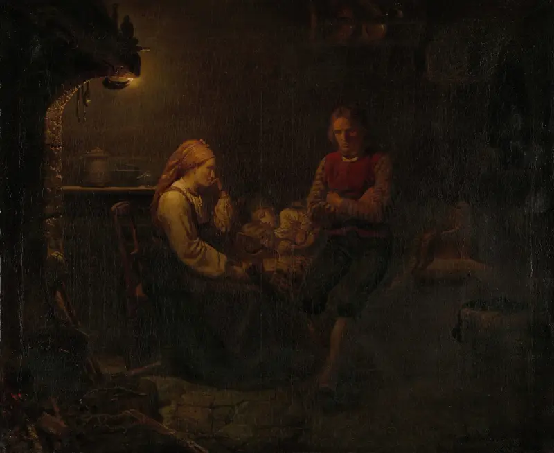 Chore dziecko, Adolph Tidemand