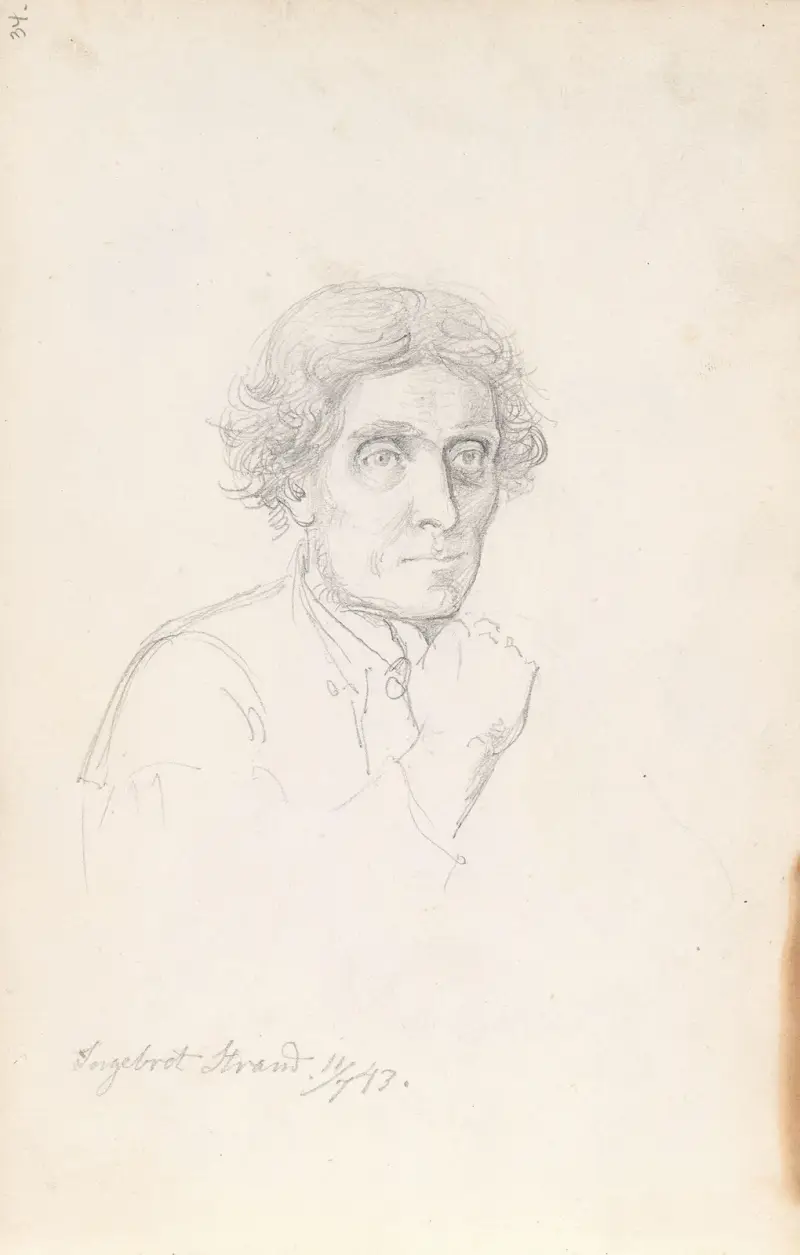 Ingebret Strand av Adolph Tidemand