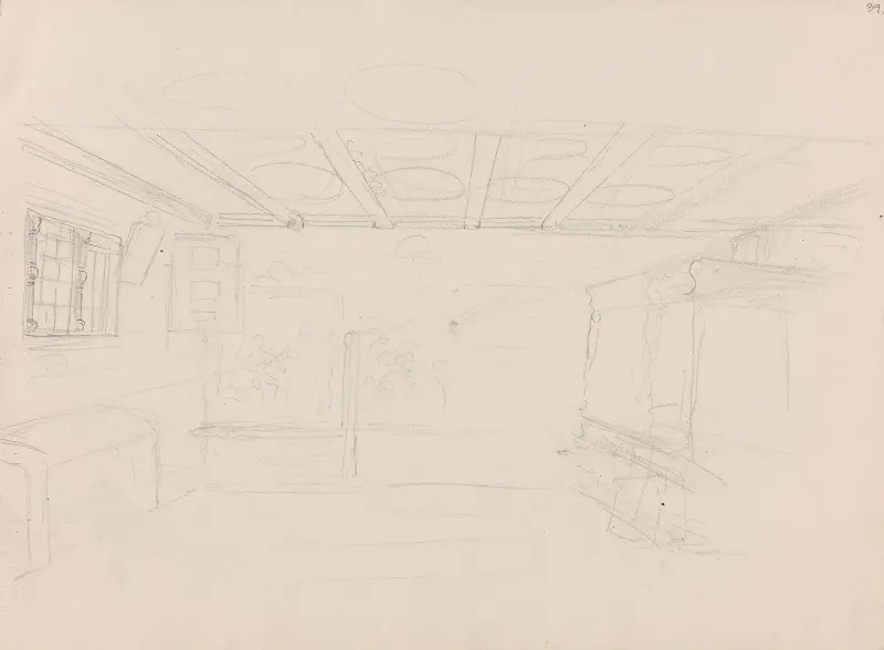 Interieur, 1867 von Adolph Tidemand