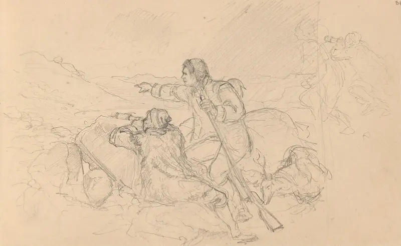 Jäger, 1857 von Adolph Tidemand