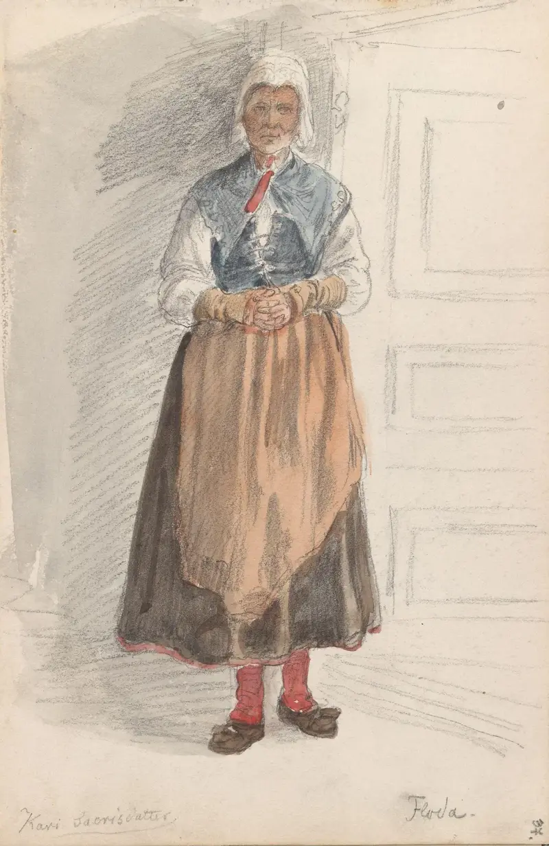 Kari Saorisdatter, Floda av Adolph Tidemand
