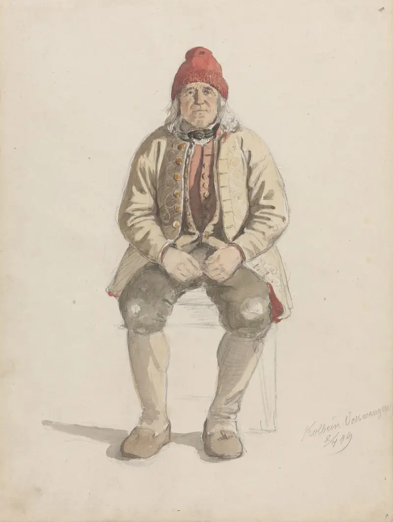 Kolbein Vossevangen, Voss av Adolph Tidemand
