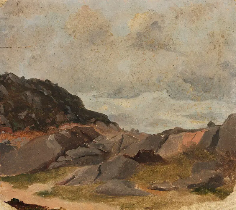 Studium pejzażu, Adolph Tidemand