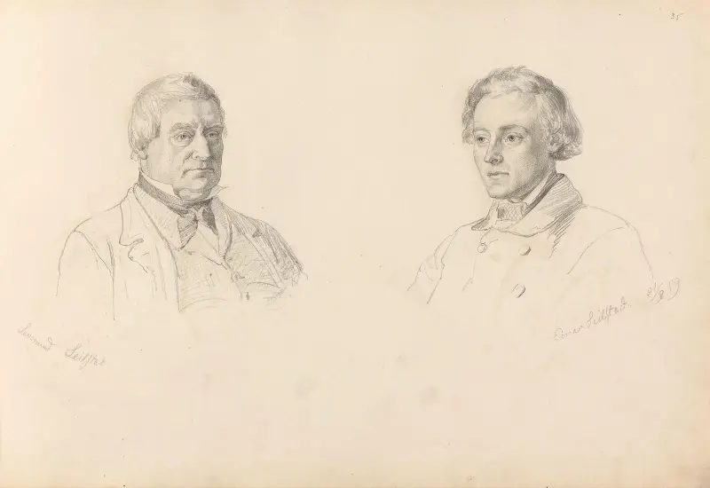 Lensmann Johannes Olausen Seielstad; Einar Seielstad av Adolph Tidemand