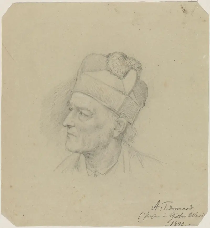 Głowa mężczyzny, Adolph Tidemand