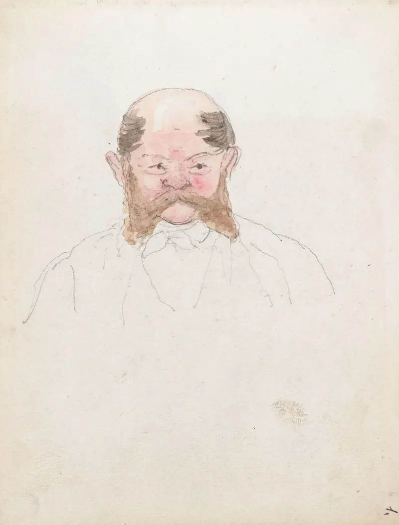 Porträtt av man av Adolph Tidemand