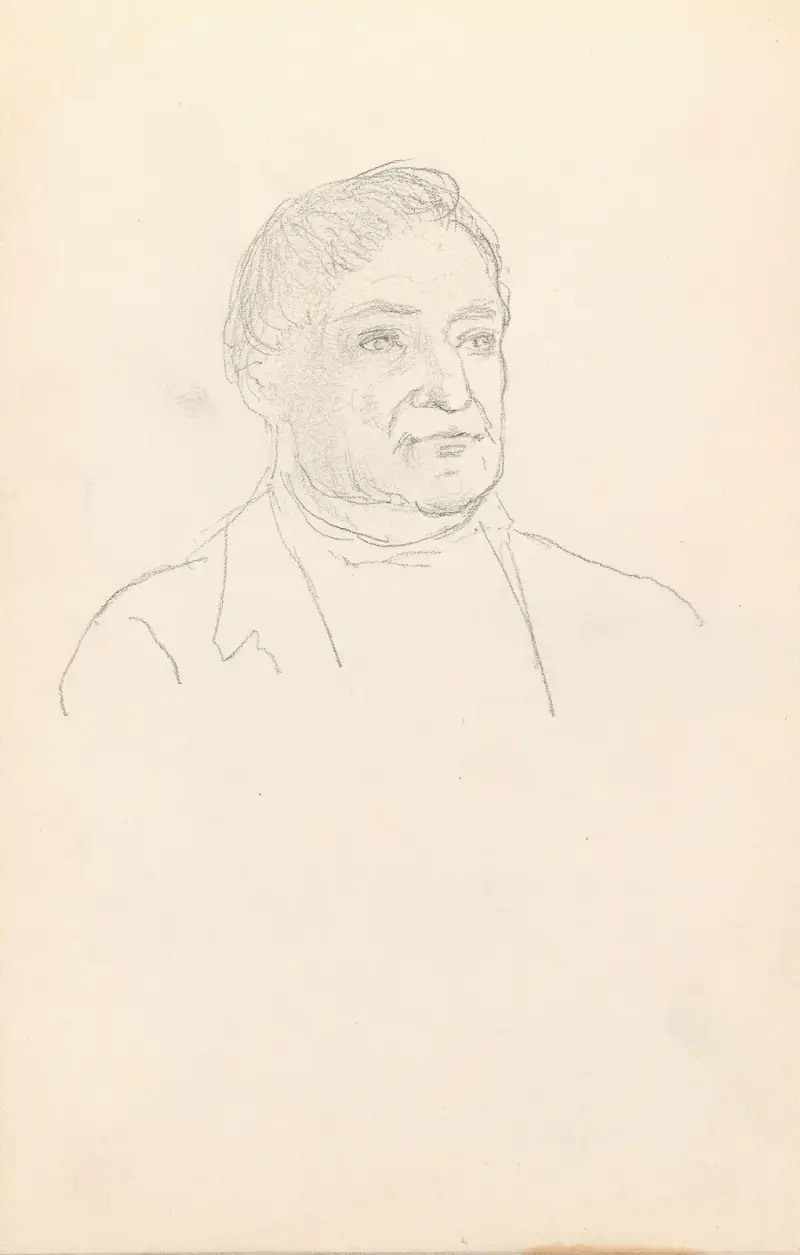 Manligt porträtt (troligen 1859 eller 1860) av Adolph Tidemand