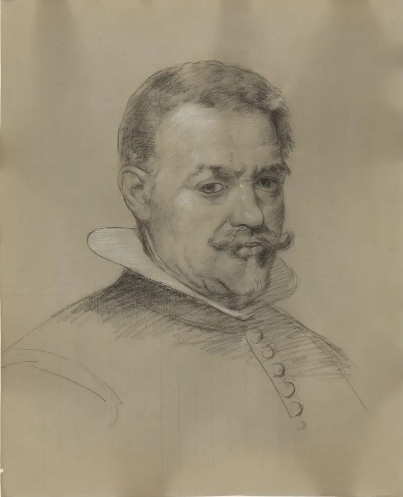 Porträtt av man av Adolph Tidemand