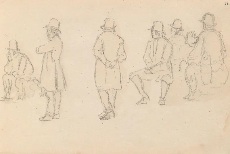 Mannsfigurer av Adolph Tidemand